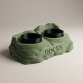 Stația STRATA — Verde Matcha, nume în relief