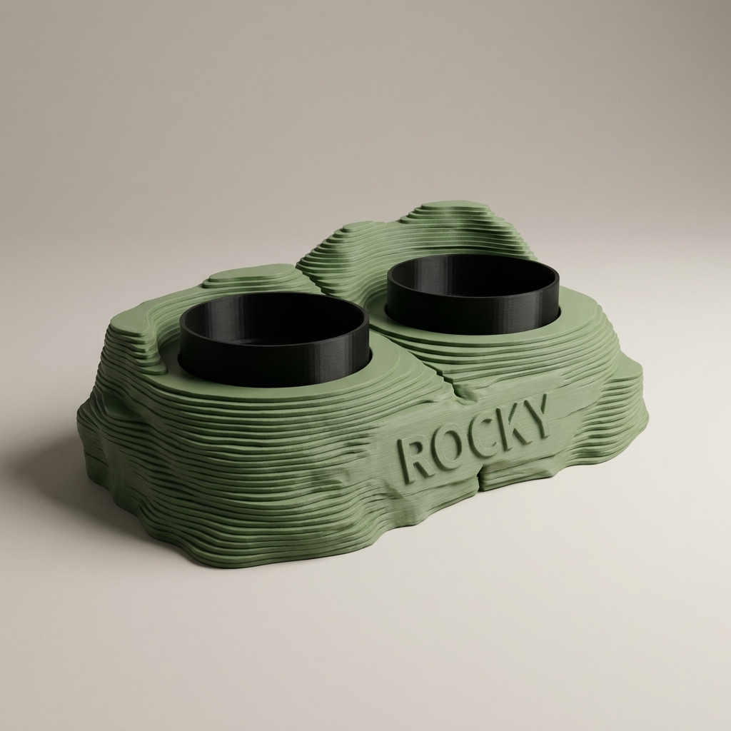 Stația STRATA — Verde Matcha, nume în relief