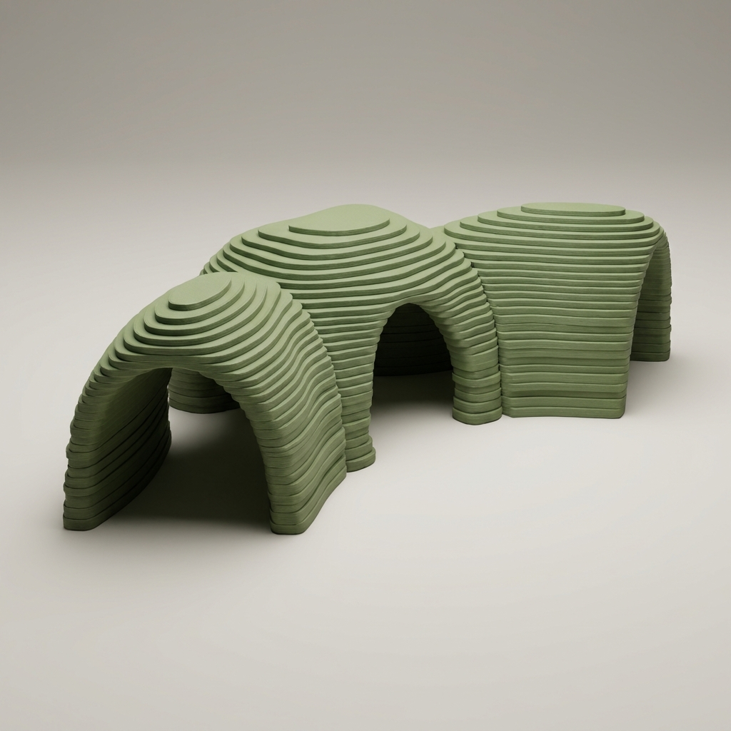 Tunel STRATA — Verde Matcha