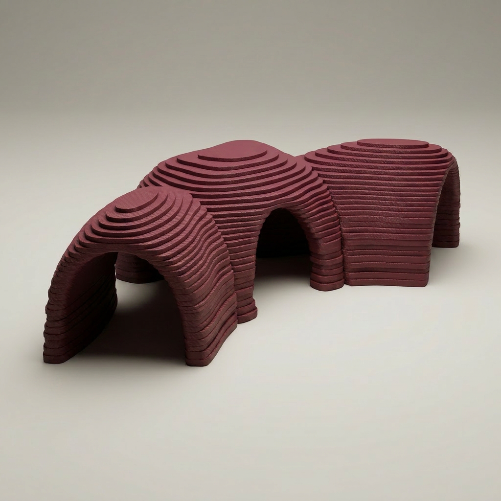 Tunel STRATA — Burgundy