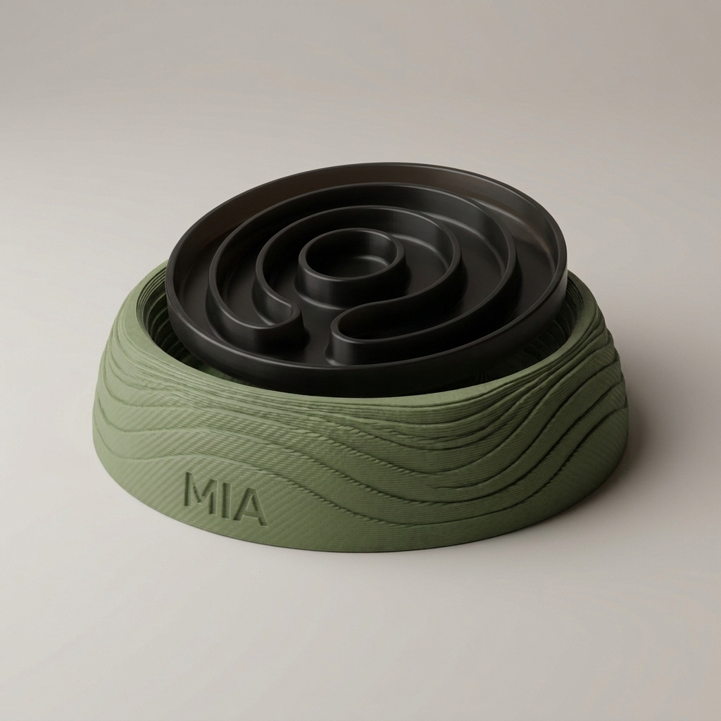 Slow-Feederul STRATA — Verde Matcha