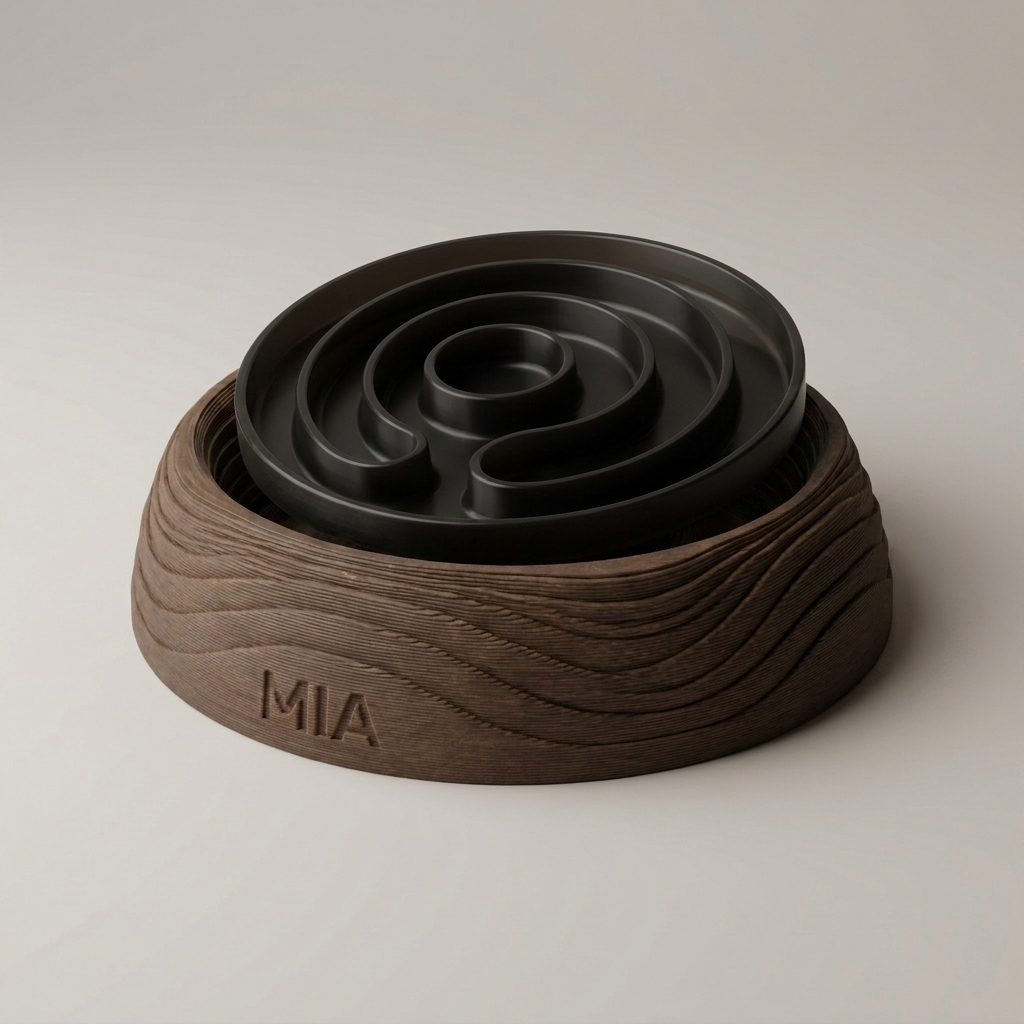 Slow-Feederul STRATA — Nuc Negru (Wood)