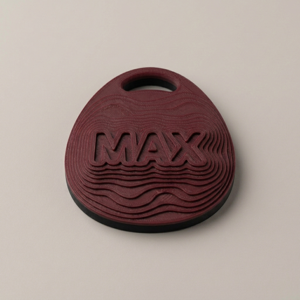 Medalionul STRATA — Burgundy + Negru