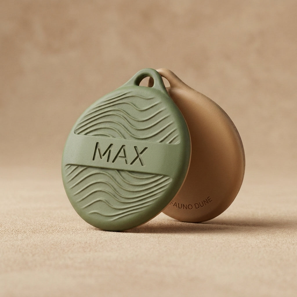 Medalionul DUNE — Verde Matcha + Bej Stejar